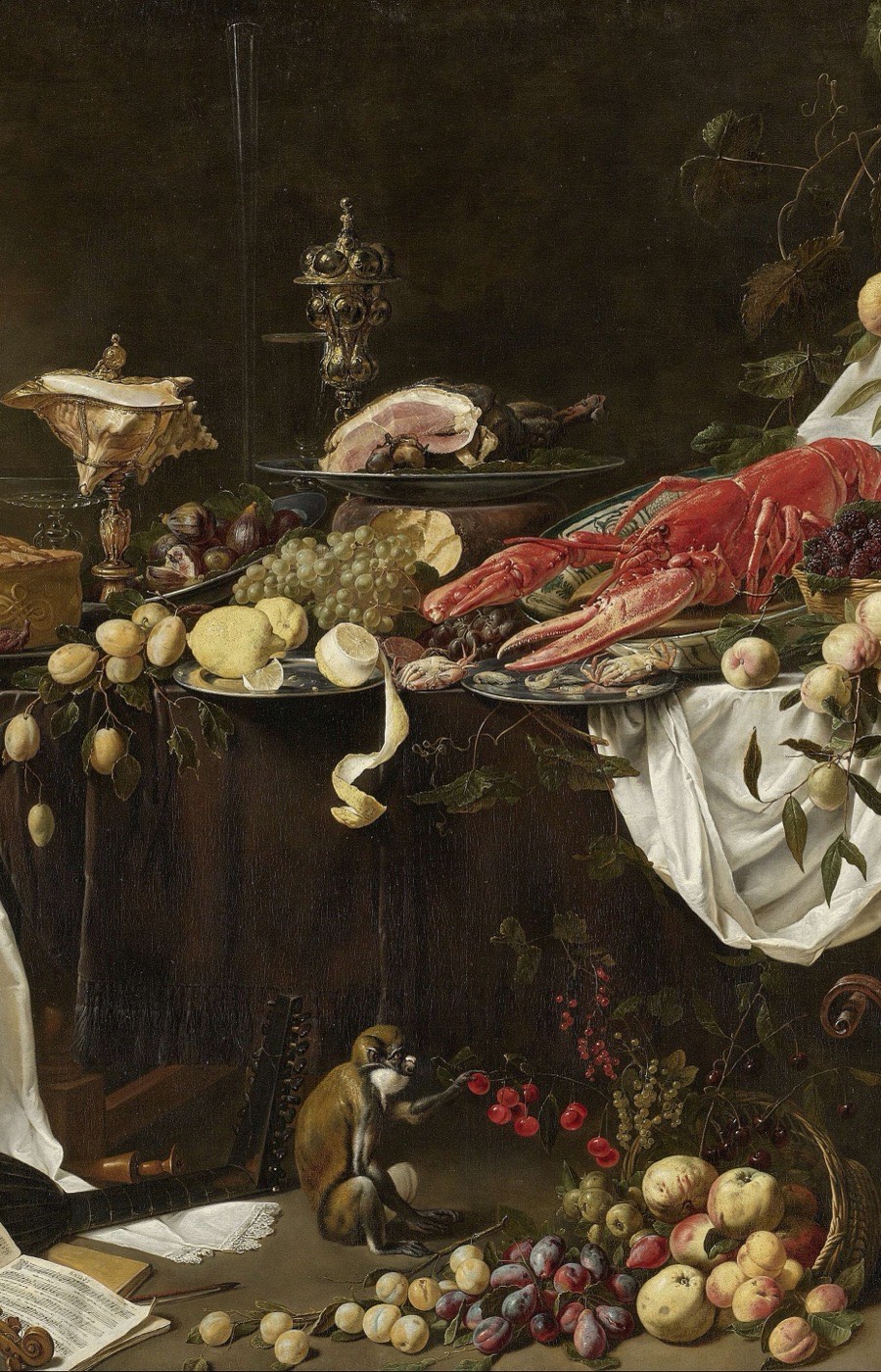 Banquet Still Life by Adriaen van Utrecht, 1644