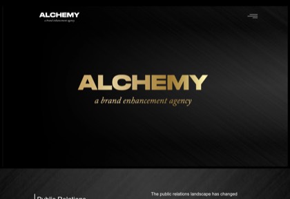 Homepage of Alchemy
