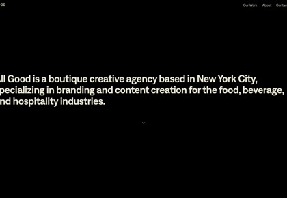 Homepage of All Good