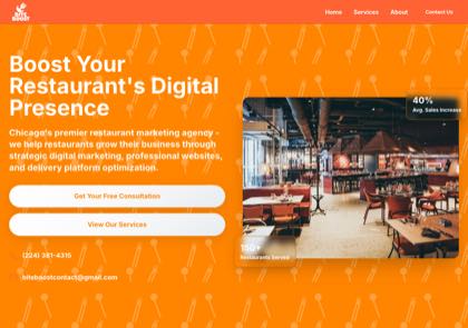 Homepage of Bite Boost
