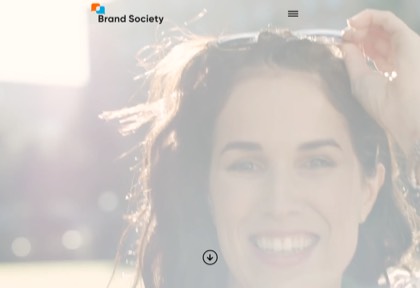 Homepage of Brand Society