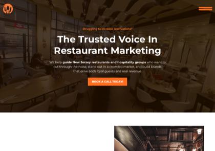 Homepage of Brand To Table
