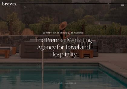 Homepage of Brown Marketing