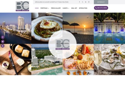 Homepage of Brustman Carrino Public Relations