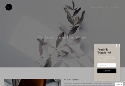 Homepage of CIIC PR (Carolyn Izzo Integrated Communications)