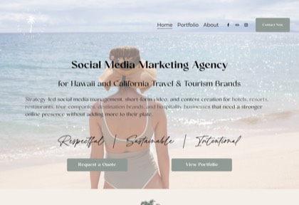 Homepage of Coconut Creative HI