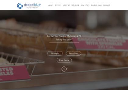 Homepage of Decibel Blue