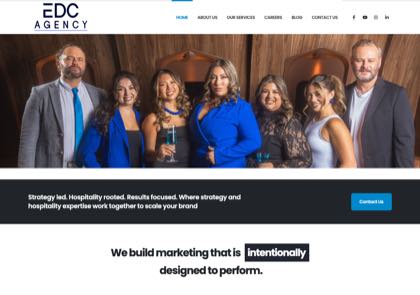 Homepage of EDC (Eat Drink Creative)