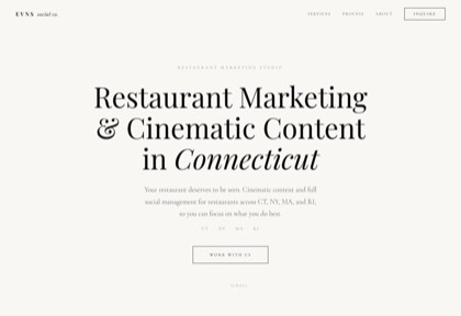 Homepage of EVNS Social Co.