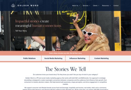 Homepage of Golden Word