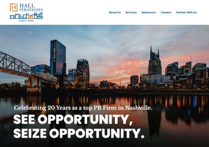 Homepage of Hall Strategies