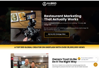 Homepage of Hybrid Storytellers