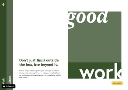 Homepage of Idea Peddler