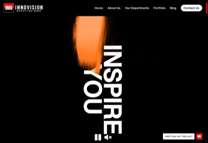 Homepage of InnoVision Marketing Group