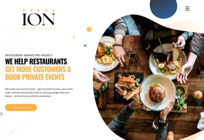 Homepage of ION Hospitality