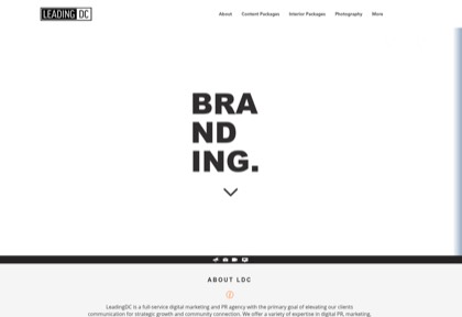 Homepage of LeadingDC