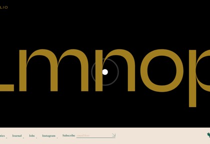 Homepage of LMNOP Creative