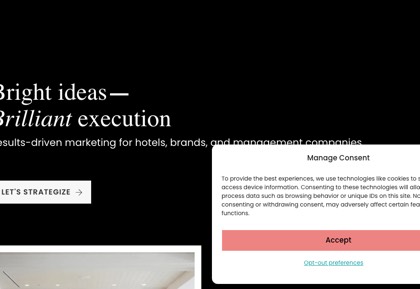 Homepage of Lotus Marketing