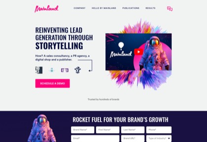 Homepage of Mainland