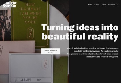 Homepage of Might & Main