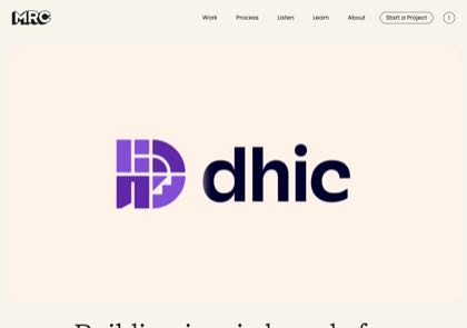 Homepage of MRC Brand Studio