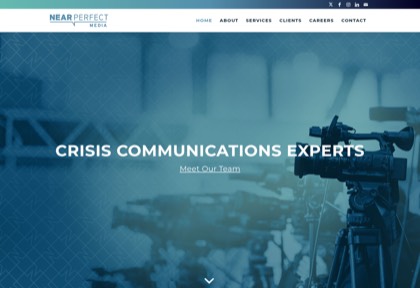 Homepage of Near Perfect Media
