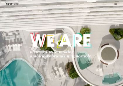 Homepage of neuelane