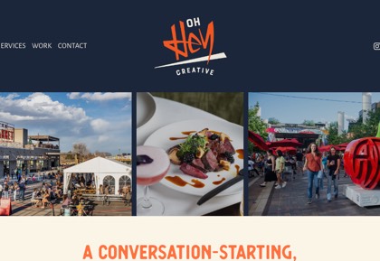 Homepage of Oh Hey Creative