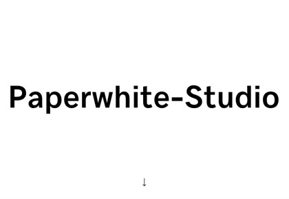 Homepage of Paperwhite Studio