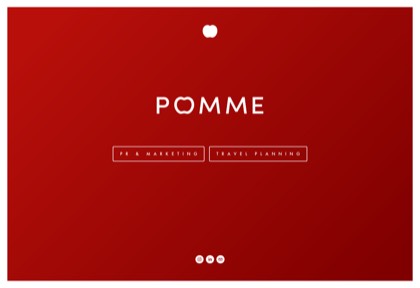 Homepage of POMME