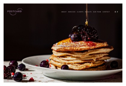 Homepage of Postcard Communications