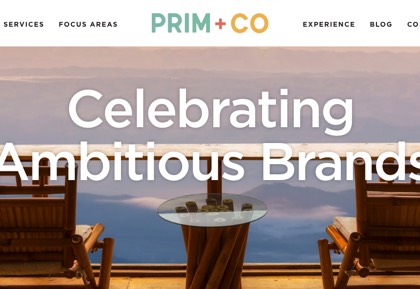 Homepage of Prim + Co
