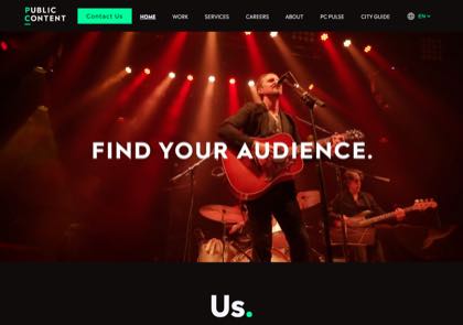 Homepage of Public Content