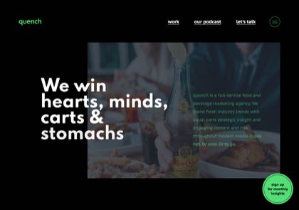 Homepage of Quench