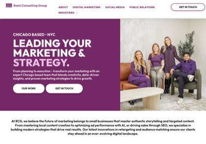 Homepage of Rami Consulting Group