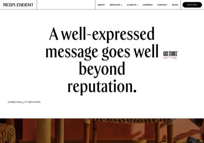 Homepage of Resplendent