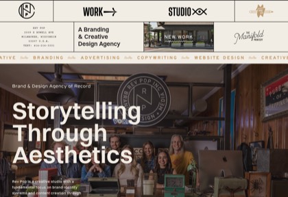 Homepage of Rev Pop
