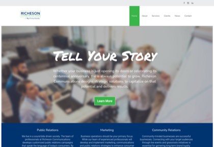 Homepage of Richeson Communications