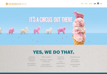 Homepage of Six Degrees LA