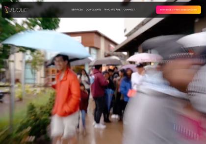 Homepage of Slique Media
