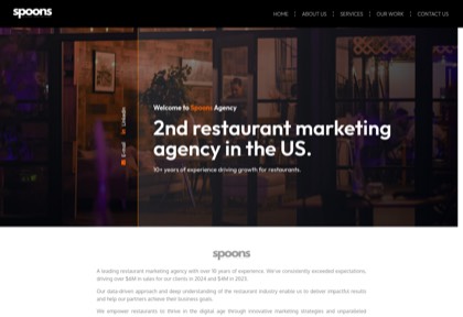 Homepage of Spoons Agency