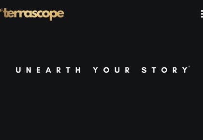 Homepage of Terrascope