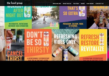 Homepage of The Food Group