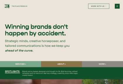 Homepage of The Plaid Penguin