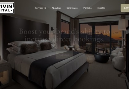 Homepage of Thrivin Digital