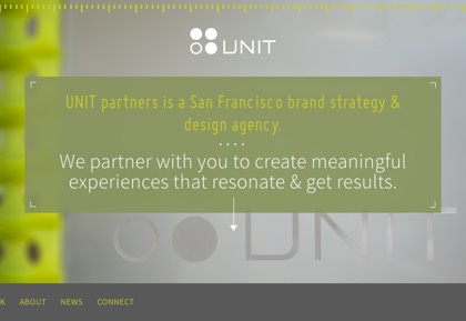 Homepage of UNIT partners