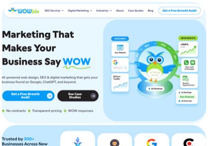 Homepage of Wowbix
